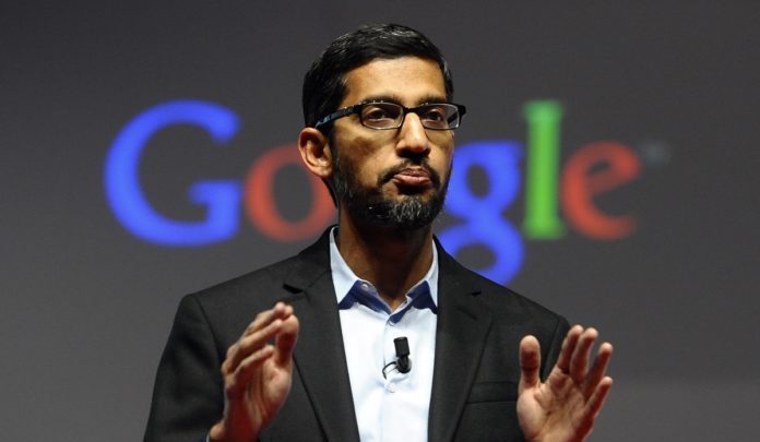 Sundar Pichai, il Ceo di Google, una delle piattaforme che ha più a che fare con il copyright tramite Youtube e Google stessa